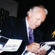 Sir Tony signing autographs