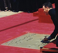 Tom writing the date